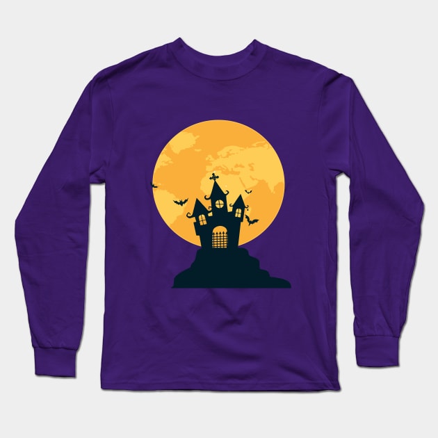 Halloween T-Shirts - Scary & Funny Halloween Costume T-Shirt Long Sleeve T-Shirt by yilanlibilal